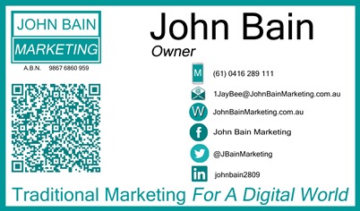 Business Card - John Bain Marketing
